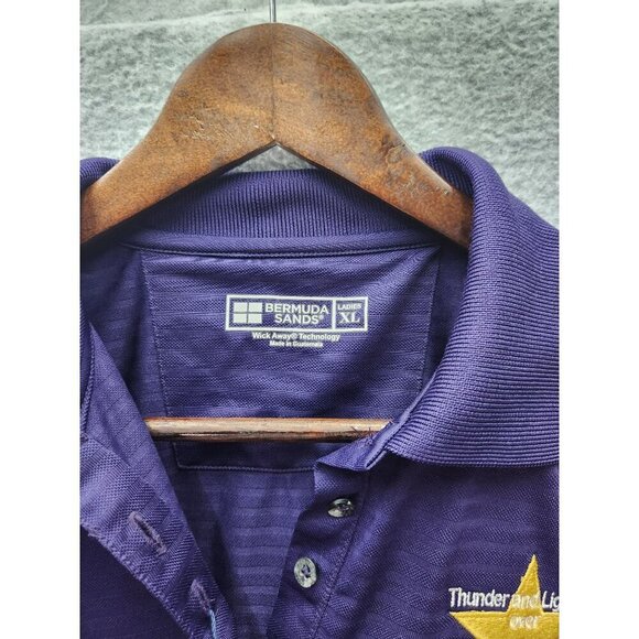 Bermuda Sands Polo Shirt XL Purple Thunder & Lightning Over Arizona Honoring The - Picture 3 of 6